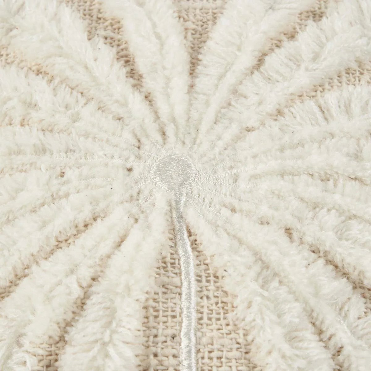 De Isla Palm Kussenhoes - Natuurlijk Wit Bazar Bizar Living