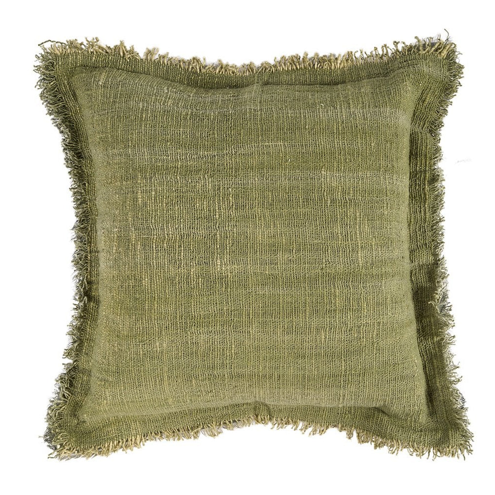 De Jungle Fringe Kussenhoes - Groen Bazar Bizar Living