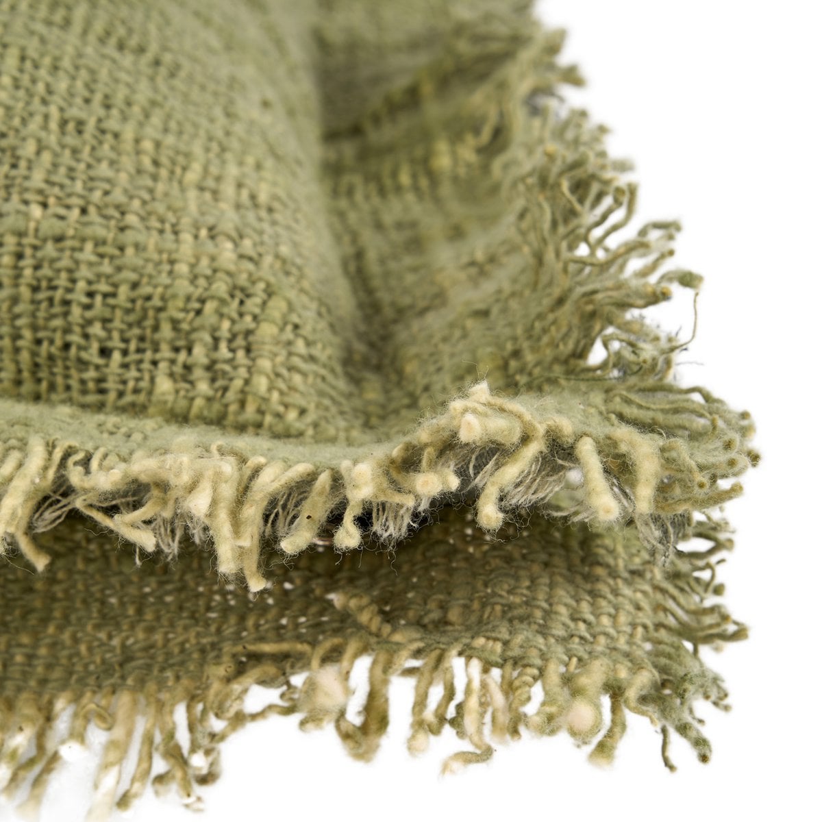 De Jungle Fringe Kussenhoes - Groen Bazar Bizar Living
