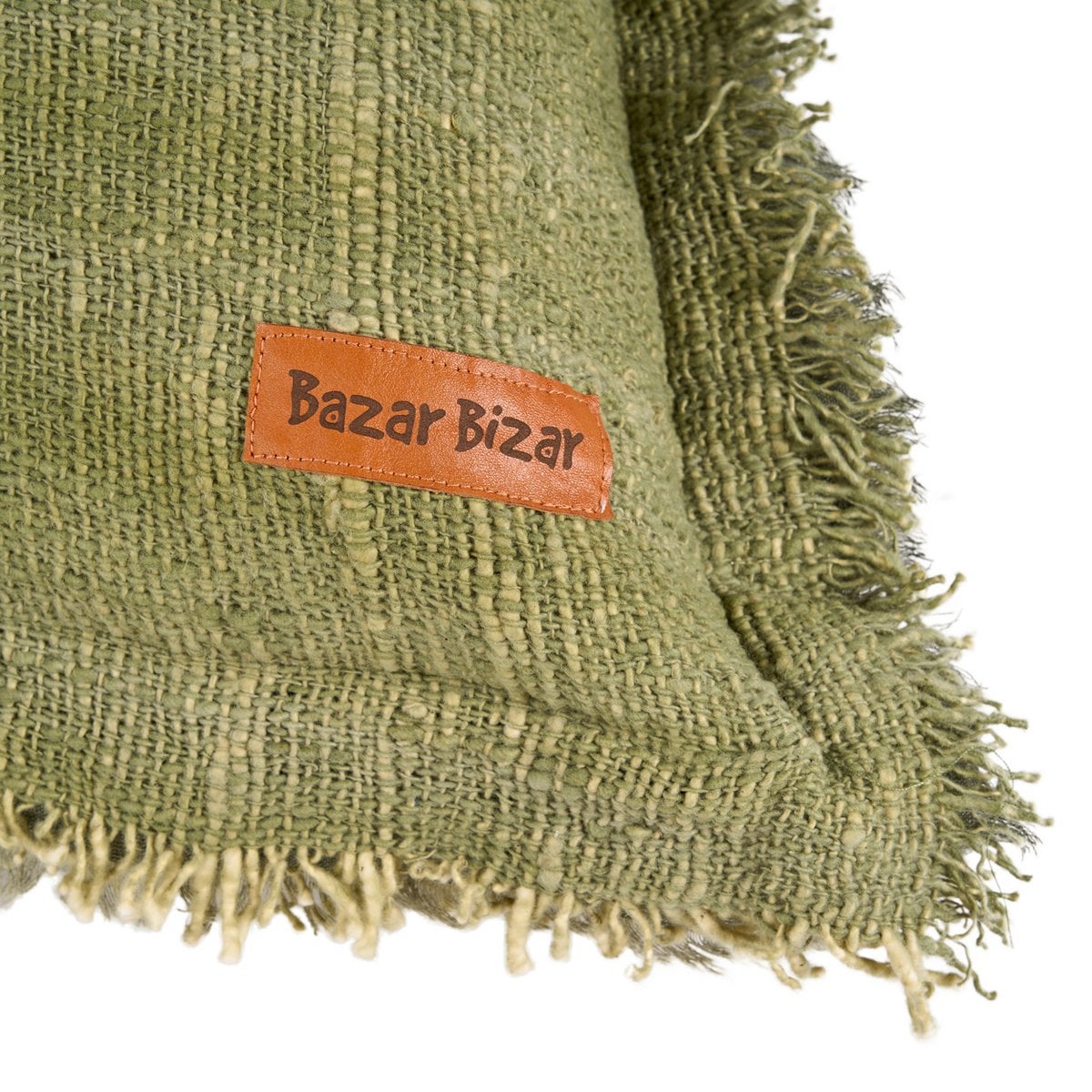 De Jungle Fringe Kussenhoes - Groen Bazar Bizar Living