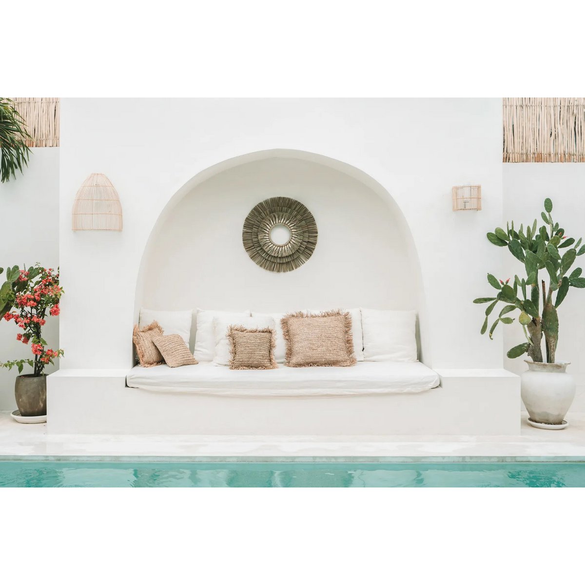 De Mengdong Muurdecoratie - Natuurlijk Wit Bazar Bizar Living