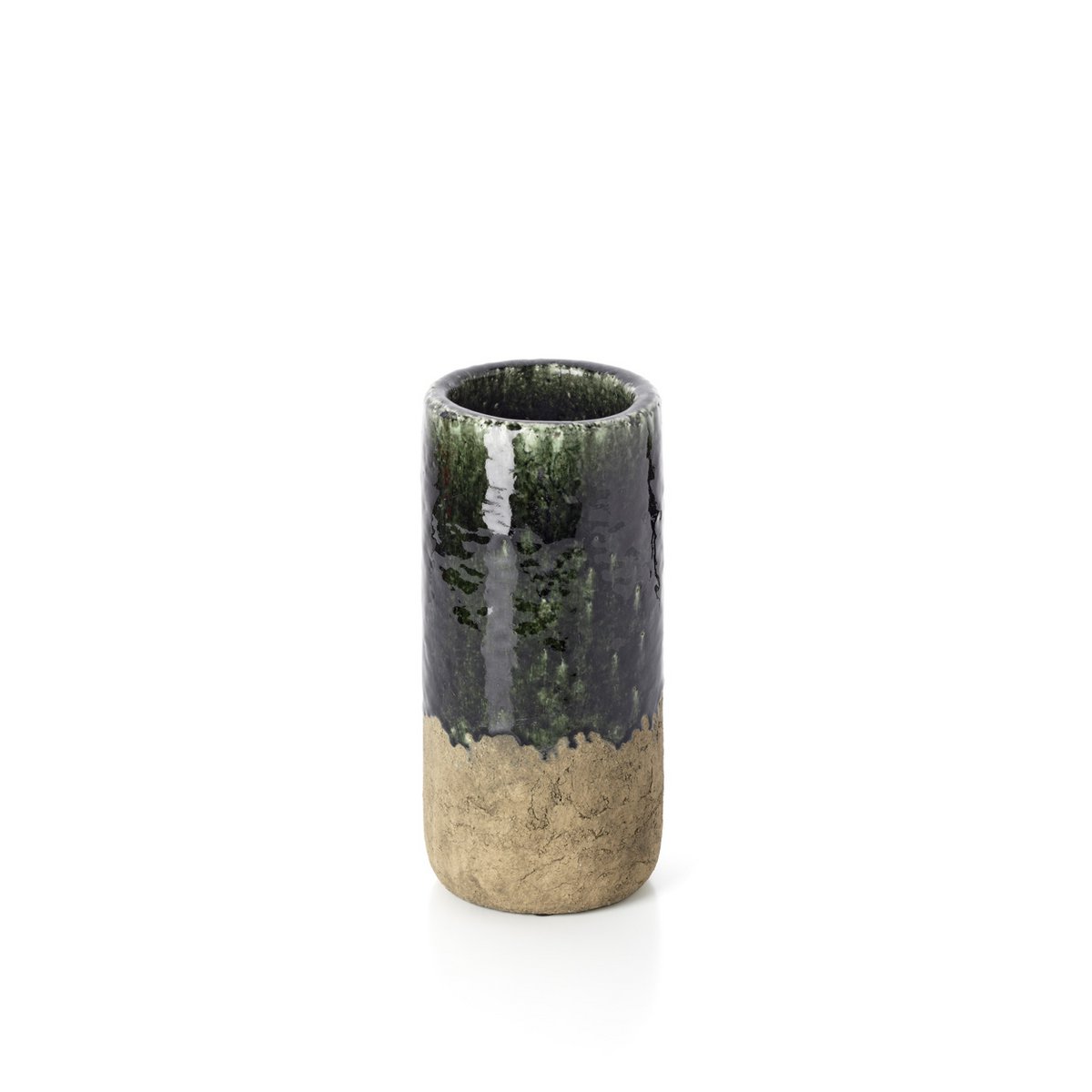De Moss Cilindervaas - Betongroen - M Bazar Bizar Living