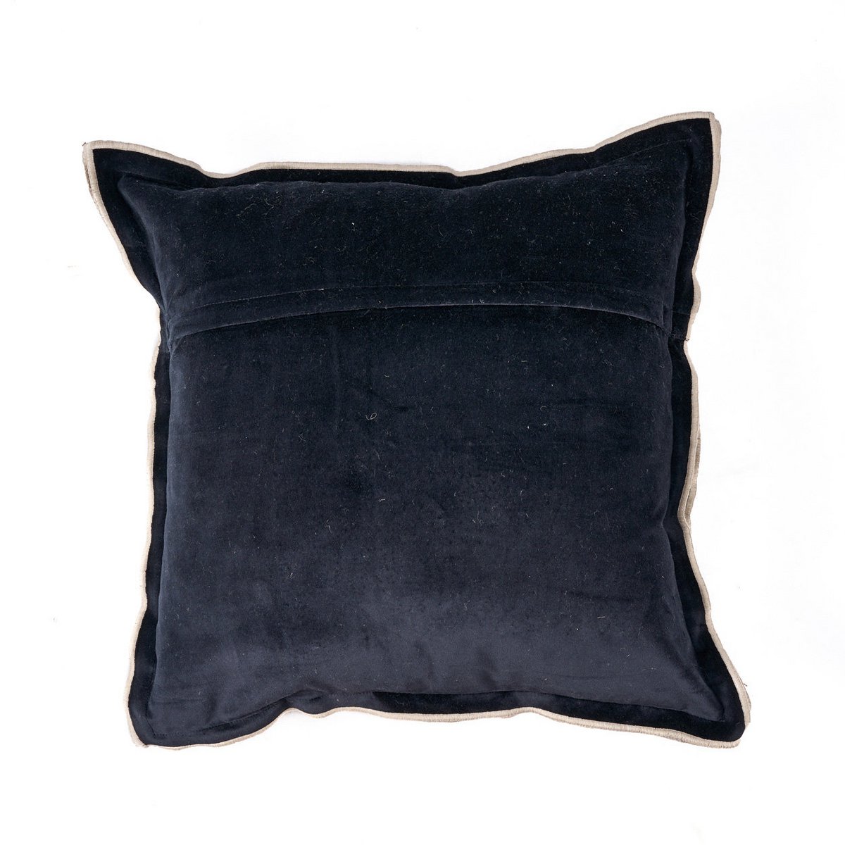 De Nordic Stripe Kussenhoes - Natuurlijk Zwart - 50x50 Bazar Bizar Living