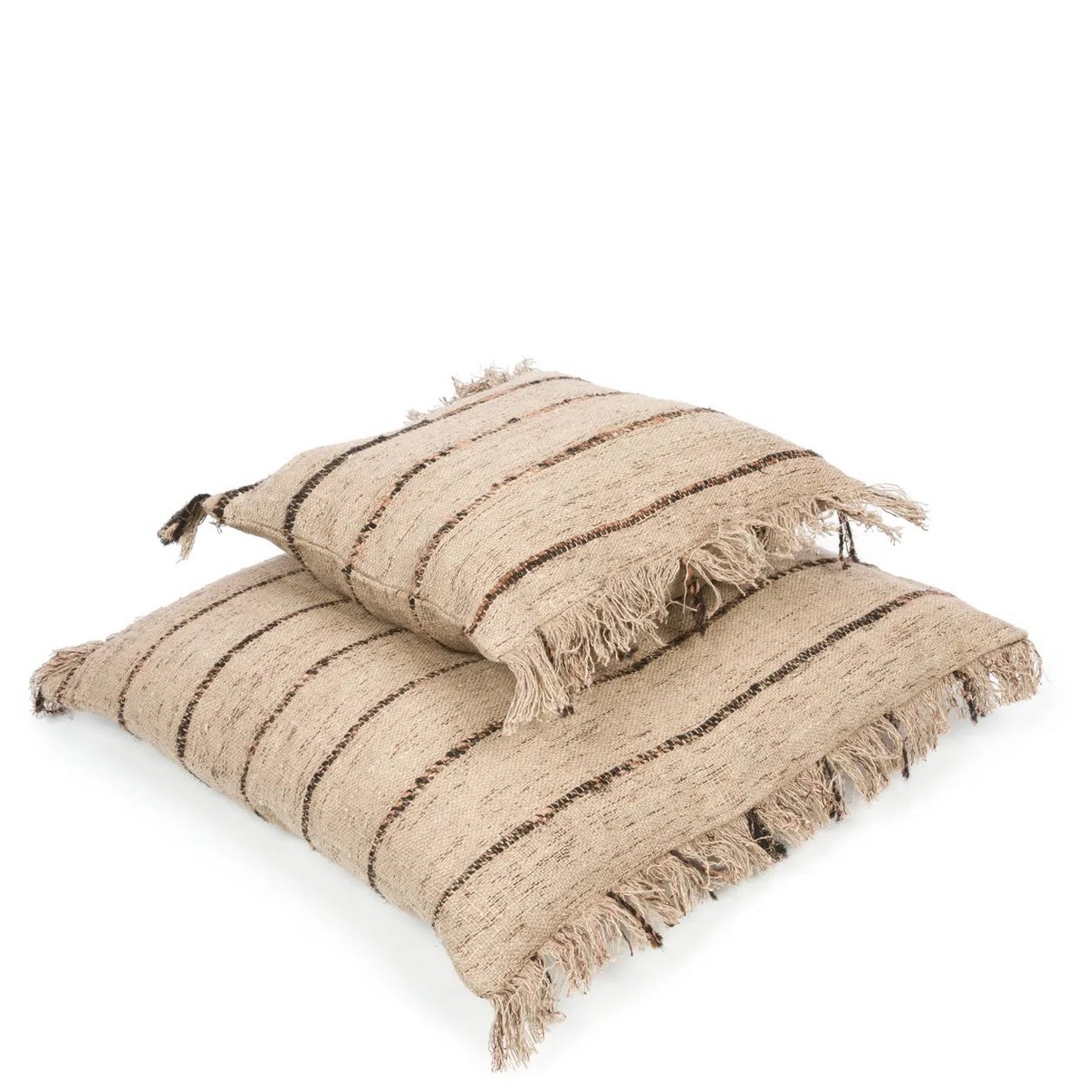 De Oh My Gee Kussenhoes - Beige Zwart - 40x40 Bazar Bizar