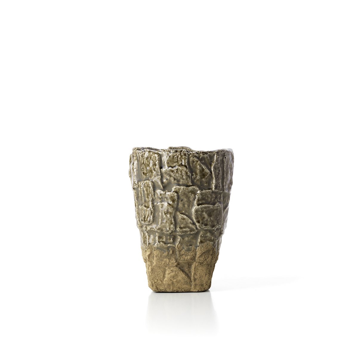 De Rock Texture Vaas - Grijze steen - S Bazar Bizar Living