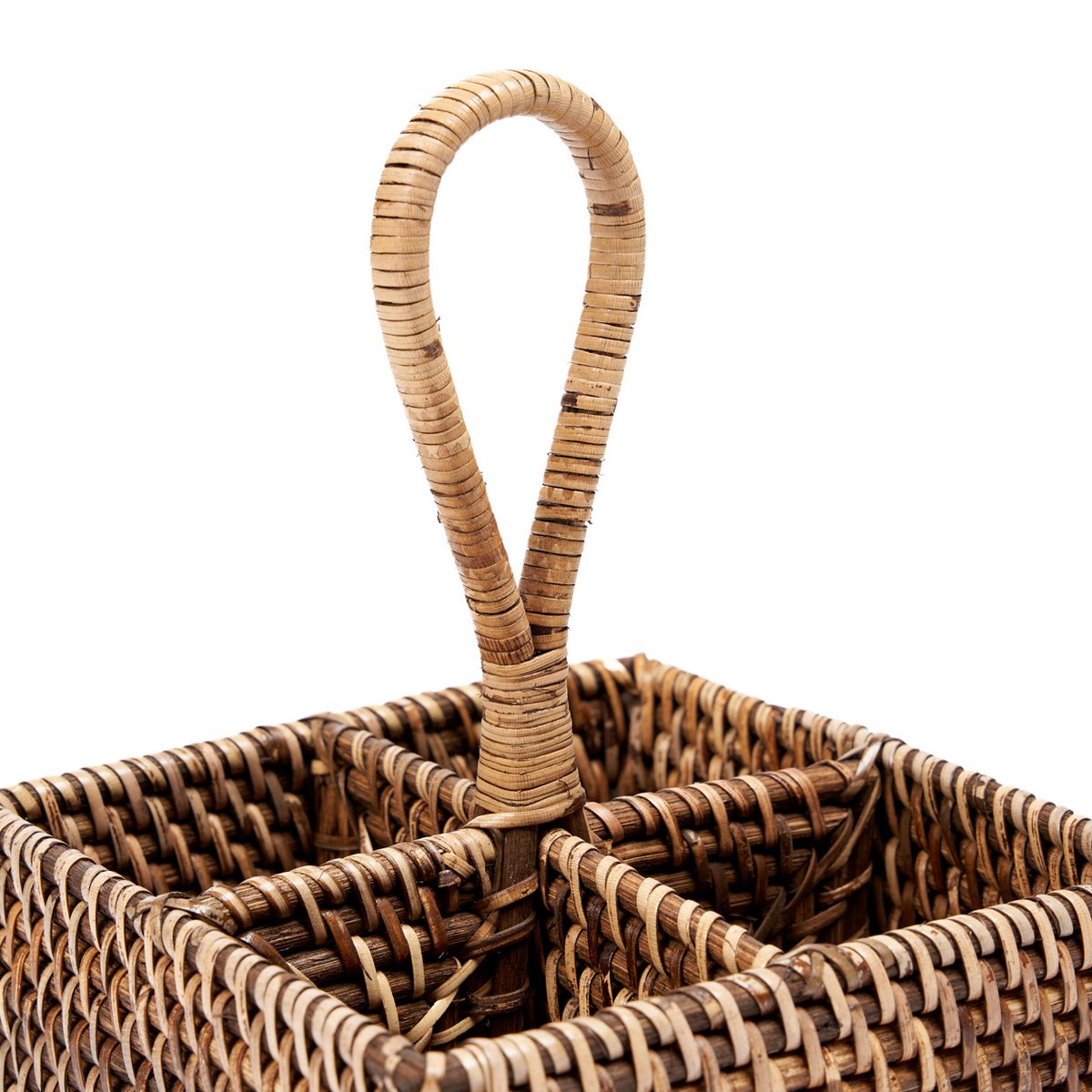 De rotan bestekbak N°4 - Natuurlijk bruin Bazar Bizar Living