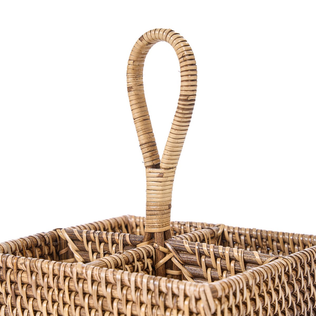 De rotan bestekbak N°4 - Natuurlijk bruin Bazar Bizar Living