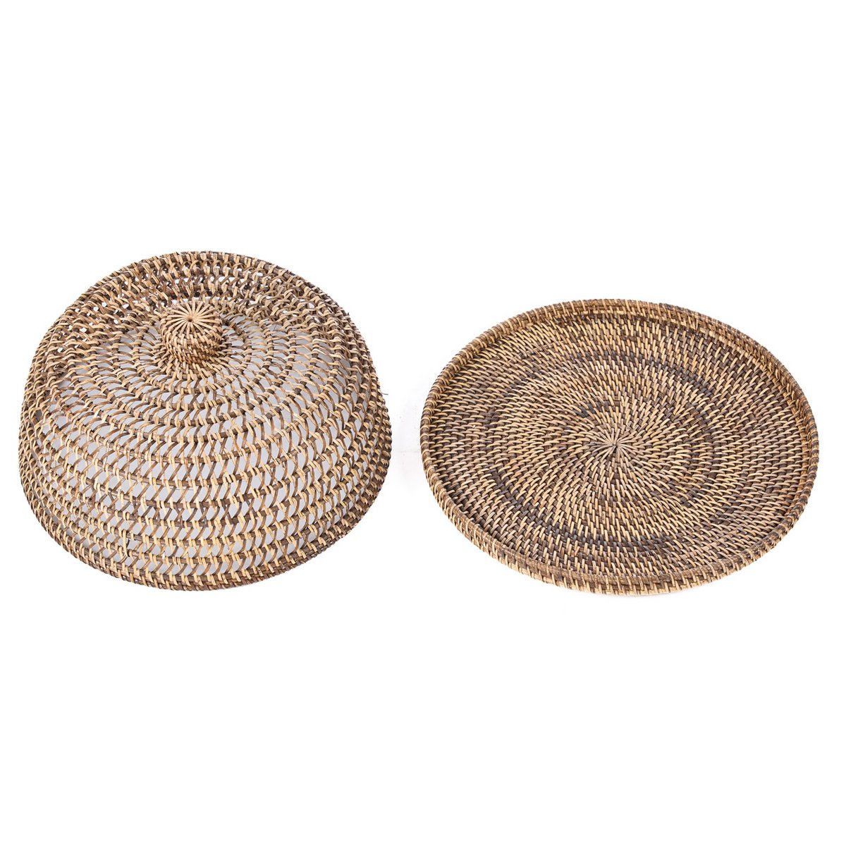 De Rotan Voedselhoes - Natuurlijk Bruin - L Bazar Bizar Living