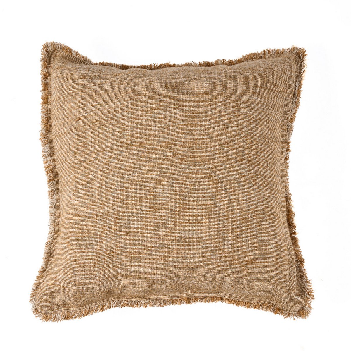 De Sahara Fringe Kussenhoes - Natuurlijk Bruin - 50x50 Bazar Bizar Living