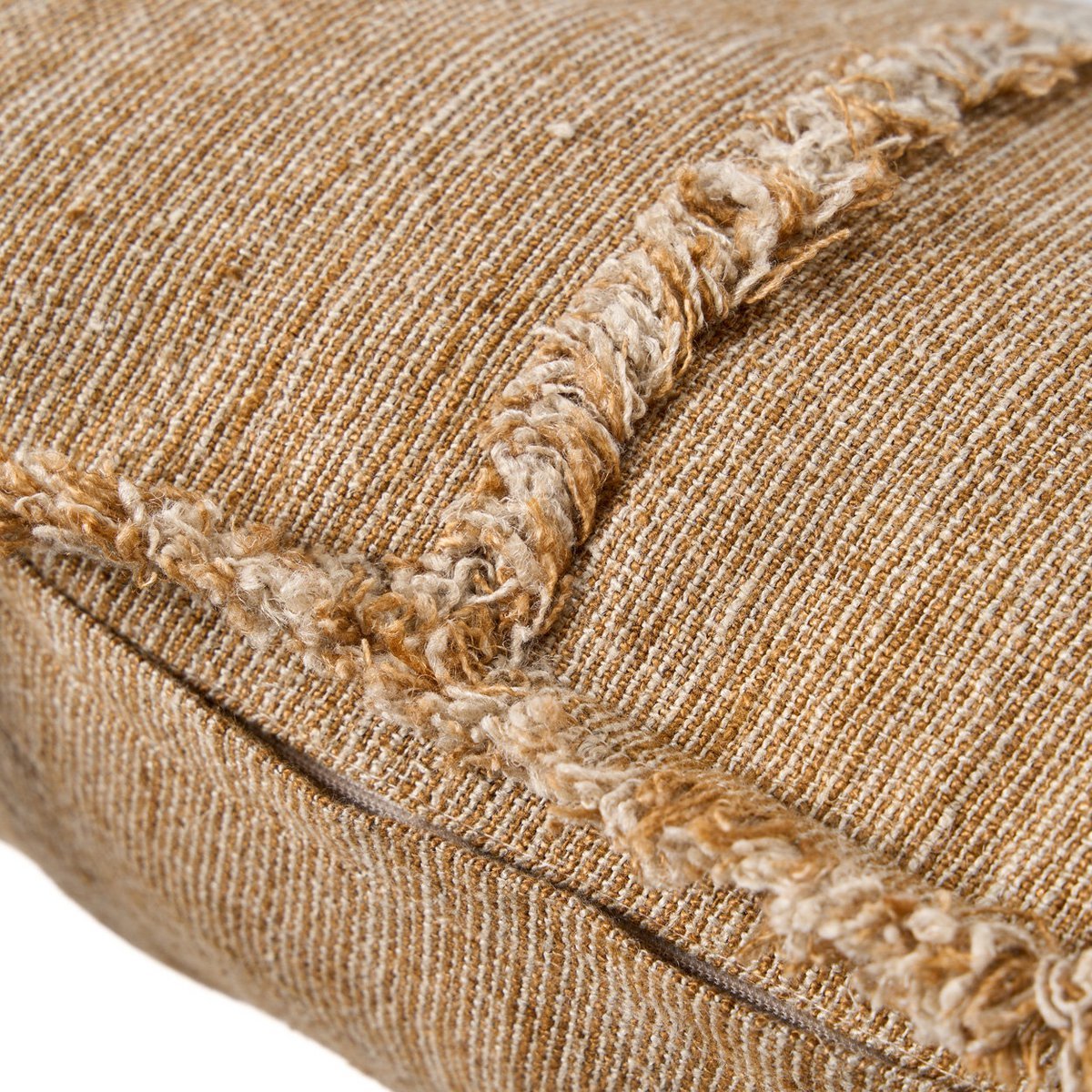 De Sahara Fringe Kussenhoes - Natuurlijk Bruin - 50x50 Bazar Bizar Living