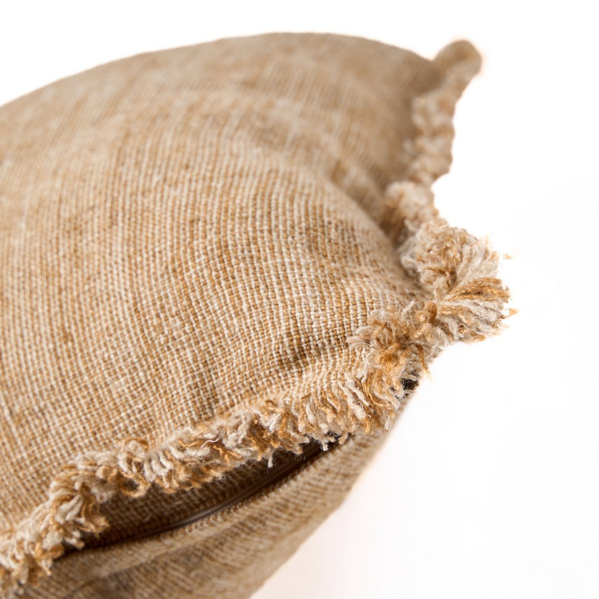 De Sahara Fringe Kussenhoes - Natuurlijk Bruin - 50x50 Bazar Bizar Living