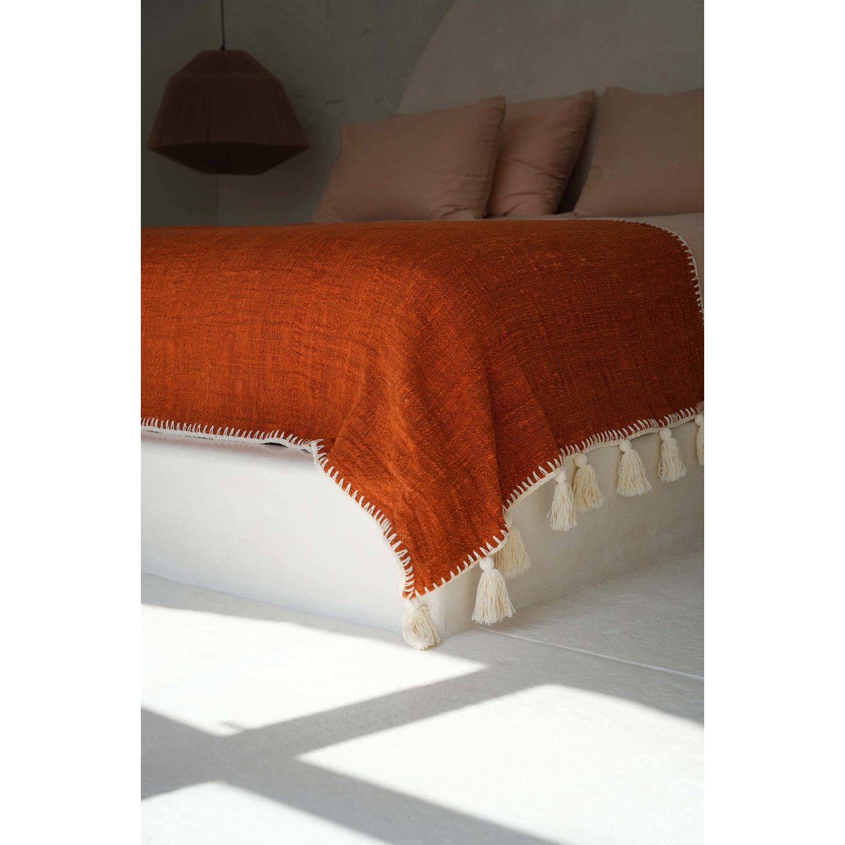 De Stitch Bedsprei - Terracotta Bazar Bizar Living
