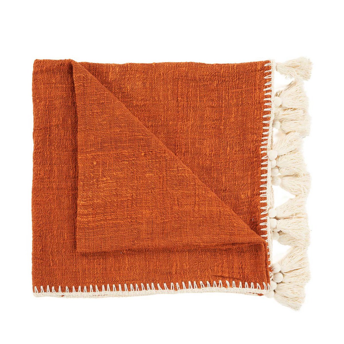De Stitch Bedsprei - Terracotta Bazar Bizar Living