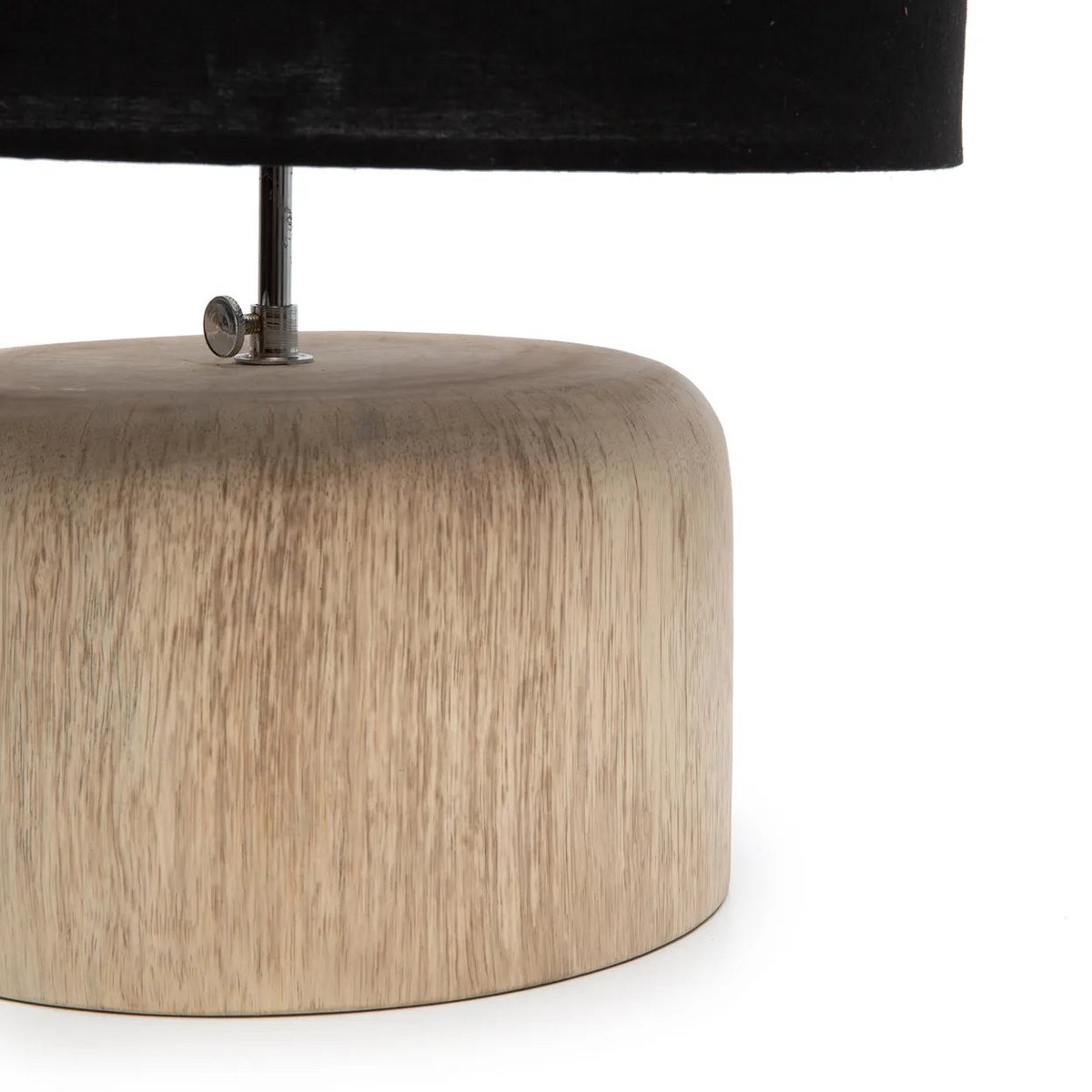 De Teakhouten Tafellampvoet - Naturel Bazar Bizar Living