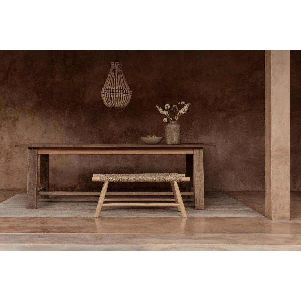 De Teardrop Kroonluchter - Naturel - M Bazar Bizar Living