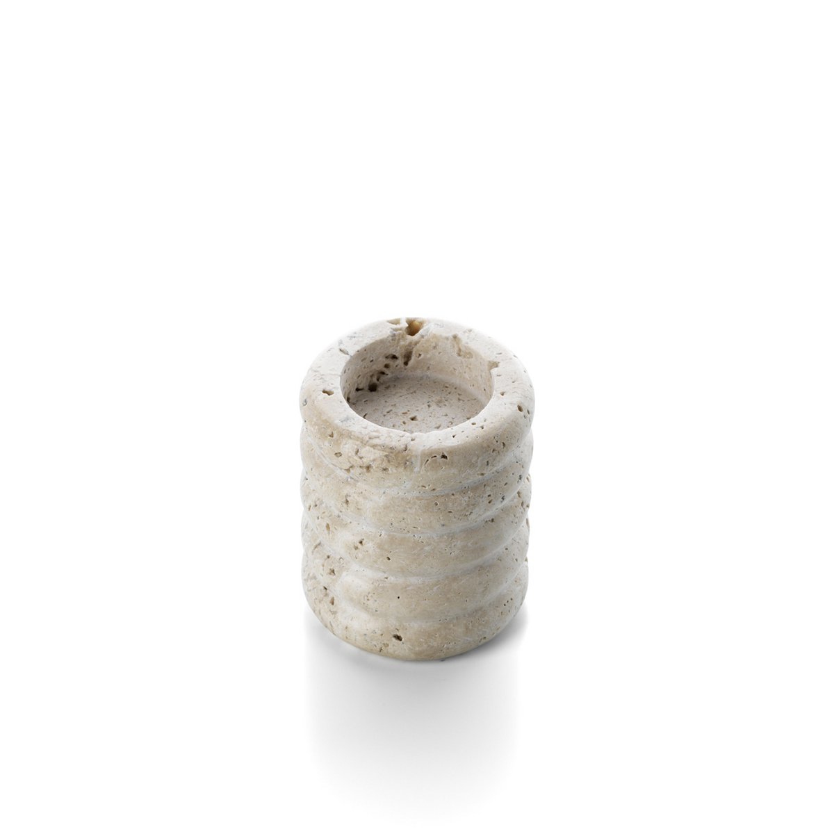 De Travertine Ripple T-Lichthouder - Beige - S Bazar Bizar Living