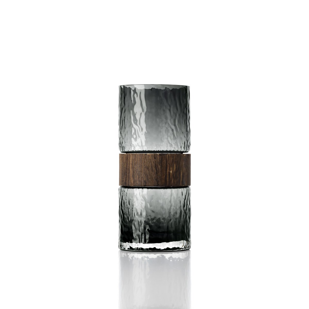 De Wood You Be Mine Vaas - Donkergrijs - M Bazar Bizar Living