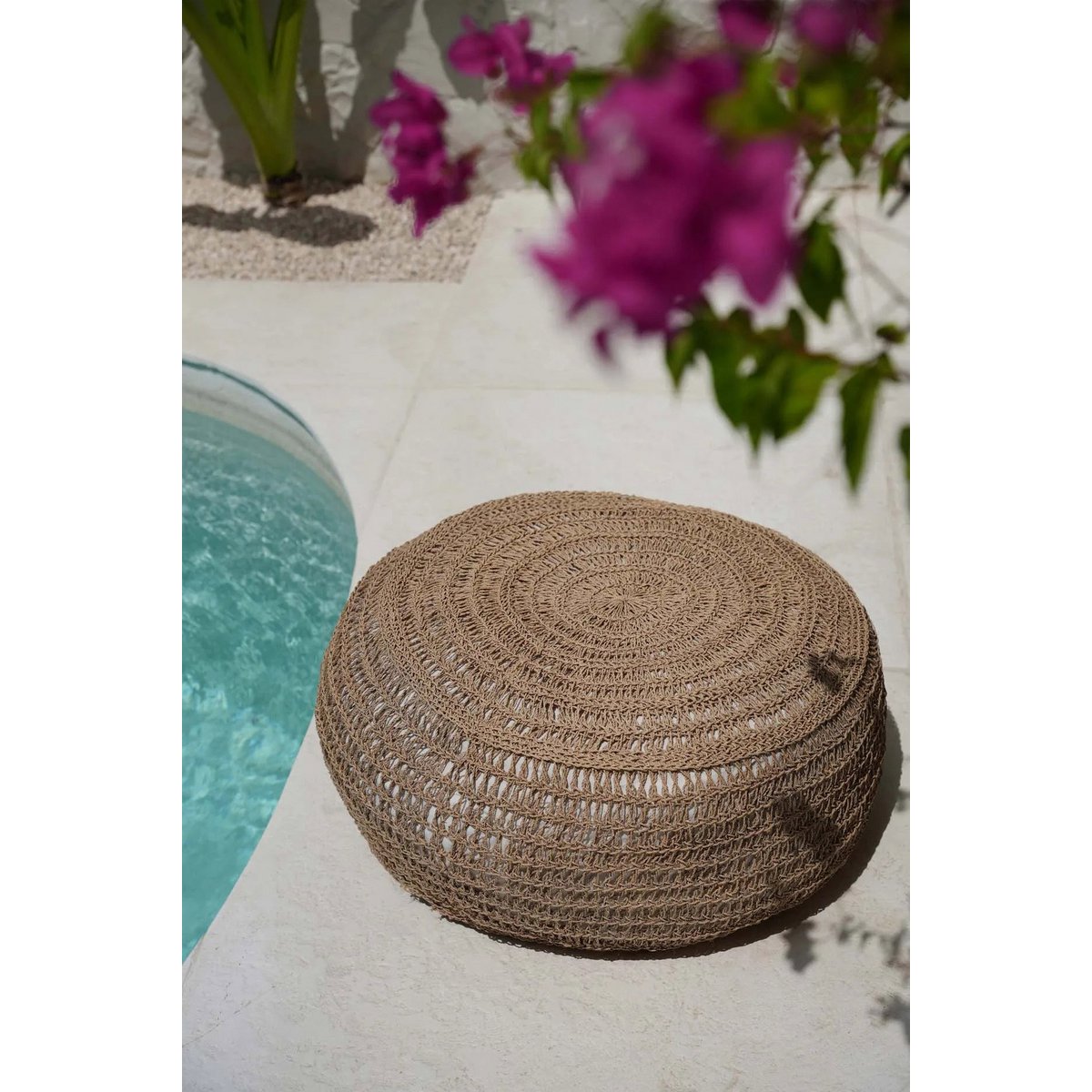 De Zeegras Poef - Naturel - M Bazar Bizar Living