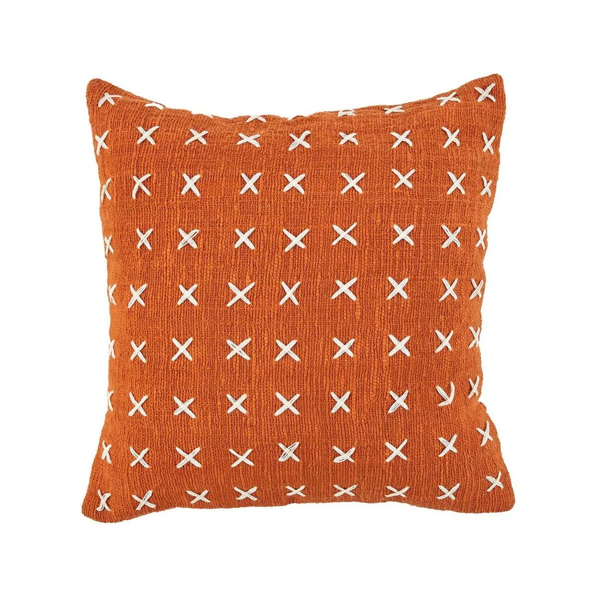 De Zillion Kiss kussenhoes - Terracotta wit Bazar Bizar Living
