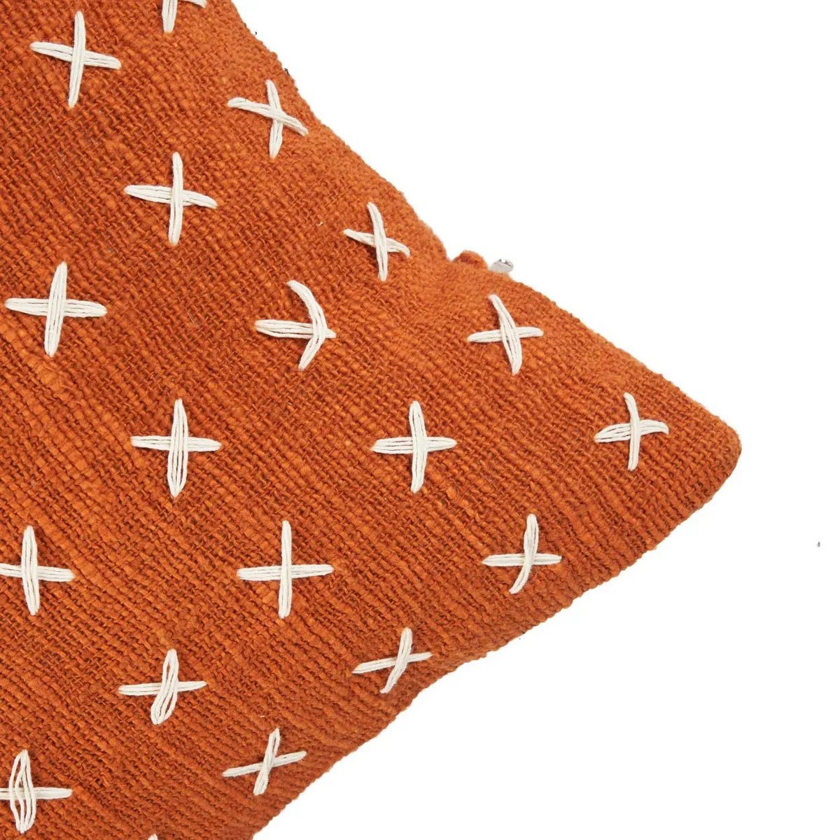 De Zillion Kiss kussenhoes - Terracotta wit Bazar Bizar Living