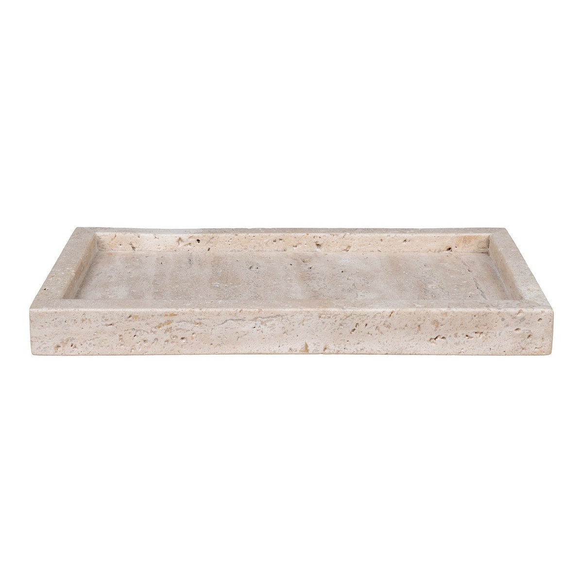 Dienblad - travertijn, naturel, 30,5x15 cm House Nordic ApS