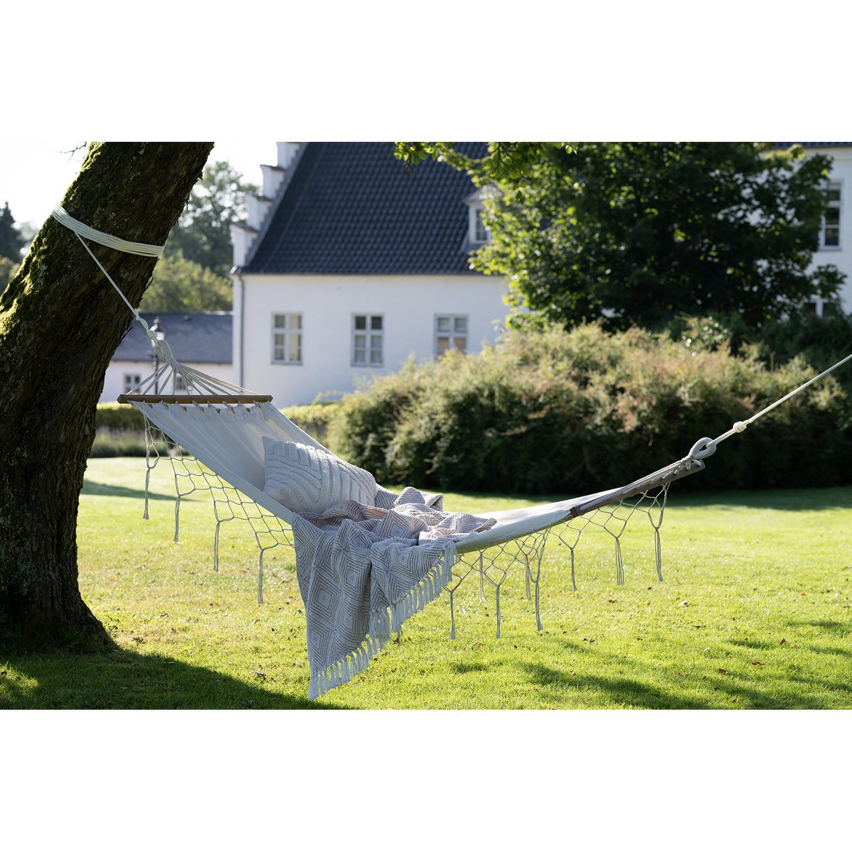 Edessa hangmat - gebroken wit, polyester/katoen/lariks House Nordic ApS