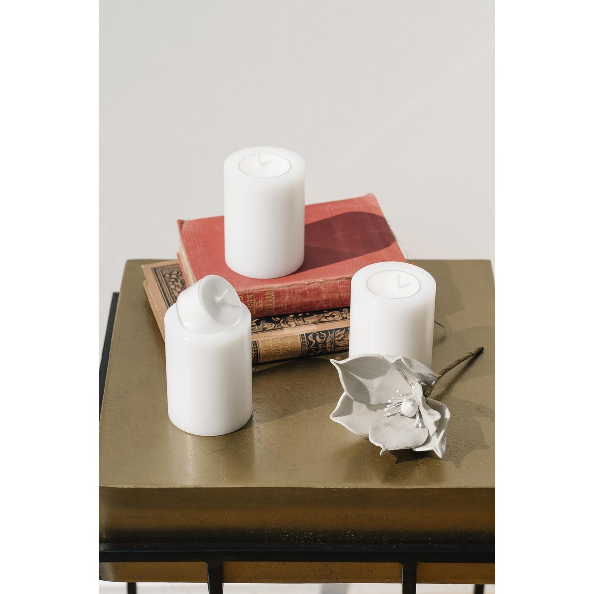 EDZARD Set van 4 theelichthouders, permanente kaars Cornelius, hoogte 8 cm, diameter 6 cm, hittebestendig tot 90 graden EDZARD-SHOP.com