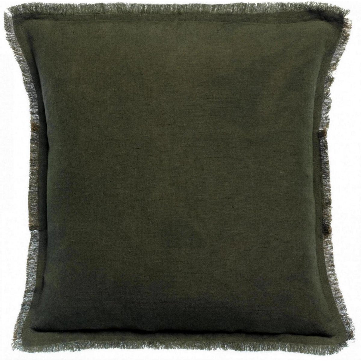 Effen kussen Laly Olive 45 x 45 VIVARAISE
