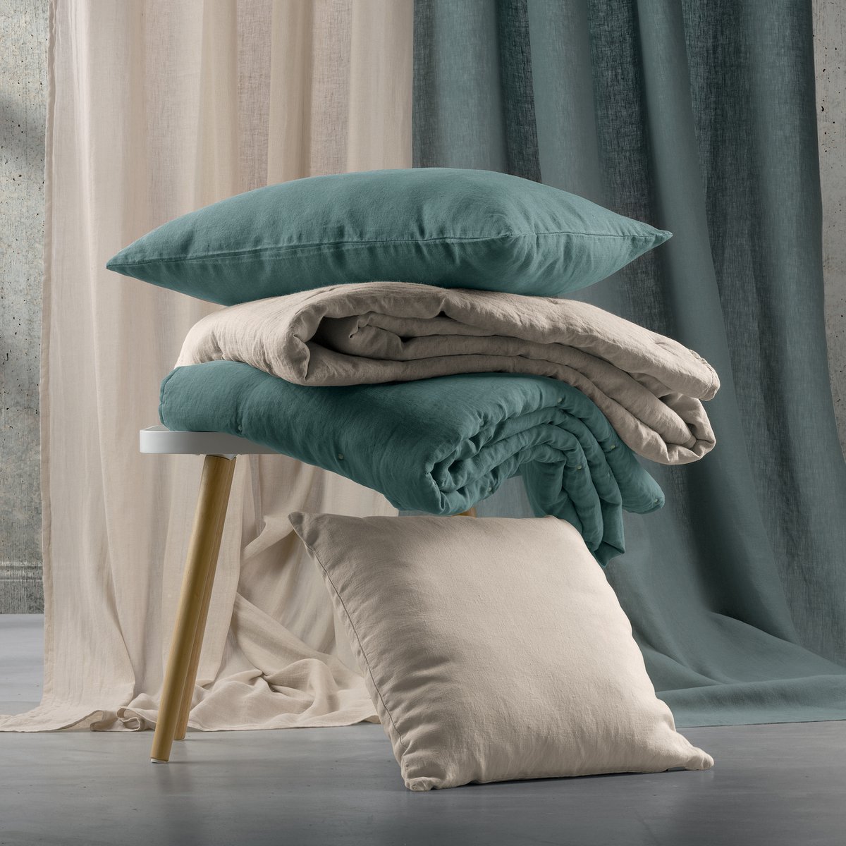 Effen kussen Zeff Naturel 40 x 65 VIVARAISE