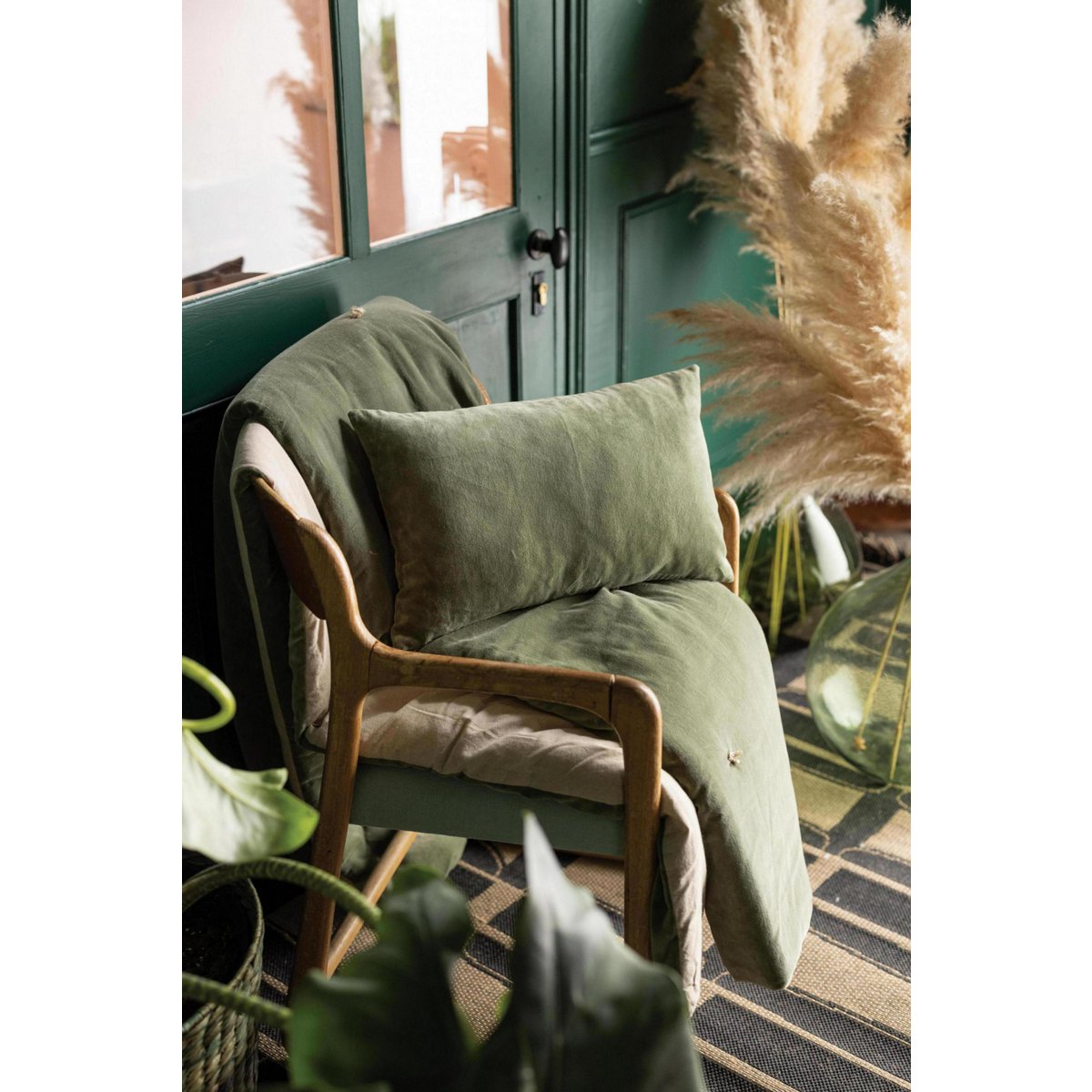 Elise Verbena effen kussen 40 x 65 VIVARAISE