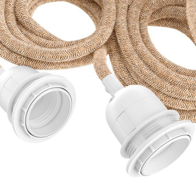 Fitting Lampen Plafond - Naturel Wit - 3 Fittingen Bazar Bizar Living