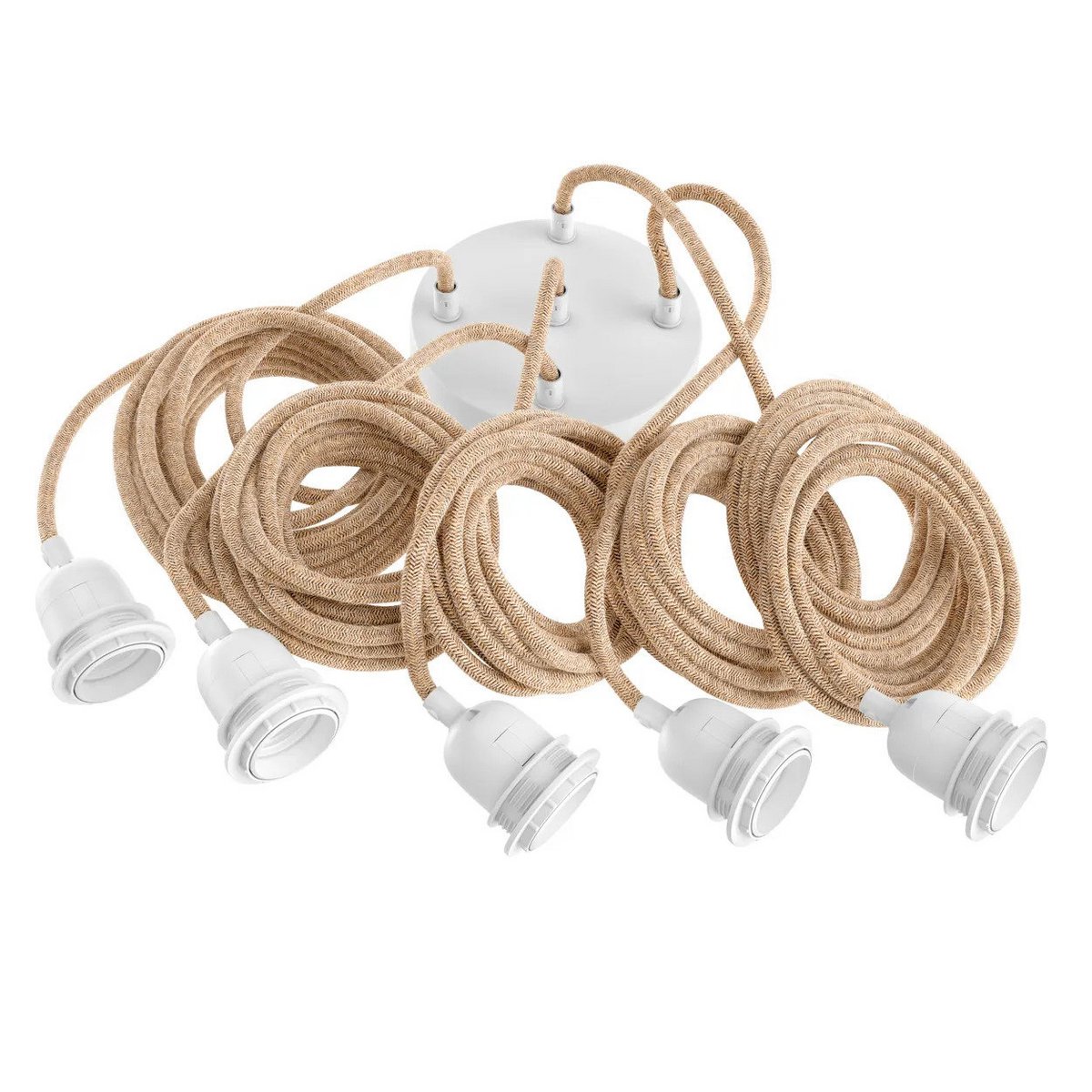 Fitting Lampen Plafond - Naturel Wit - 5 Fittingen Bazar Bizar Living
