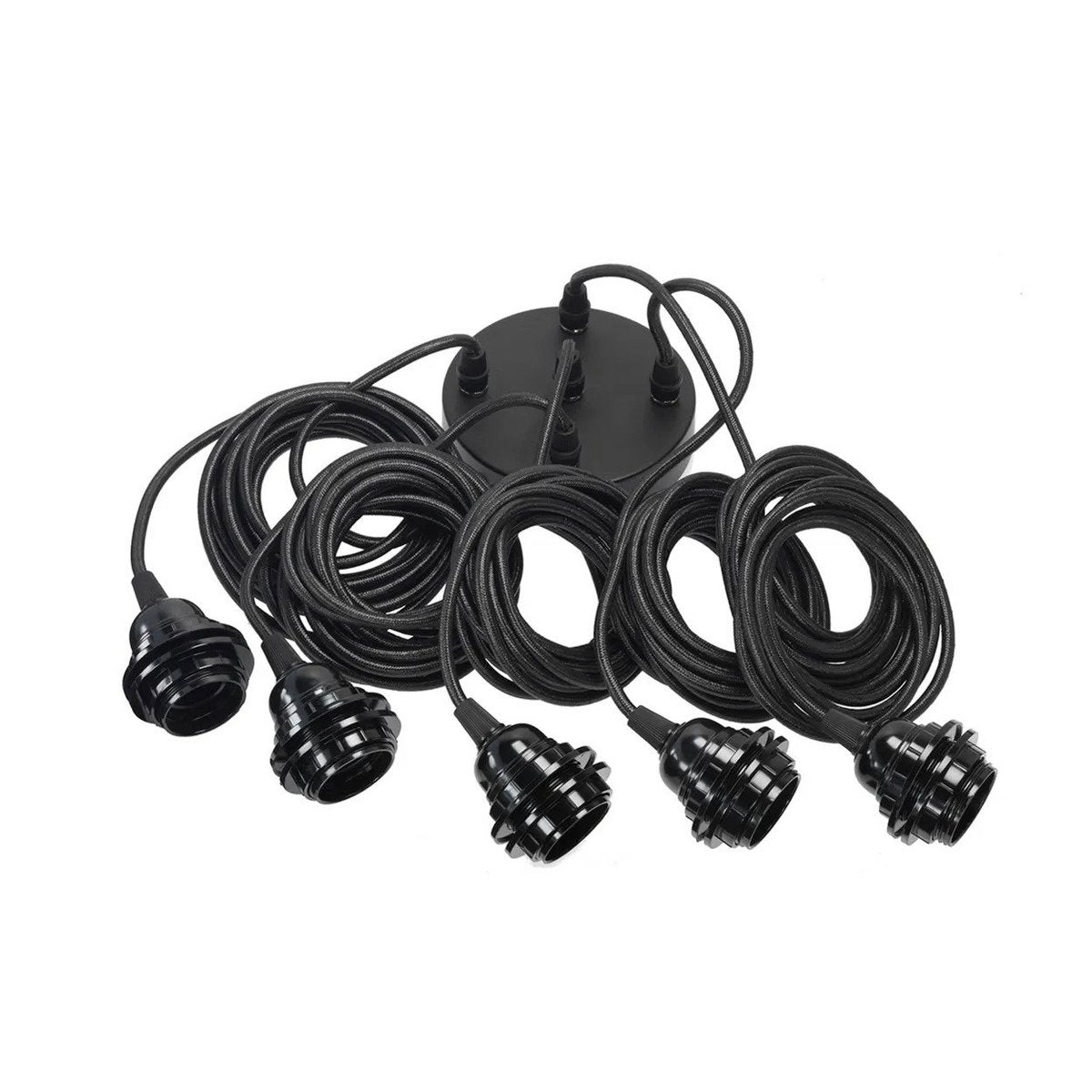 Fitting lampen Plafond - Zwart - 5 fittingen Bazar Bizar Living