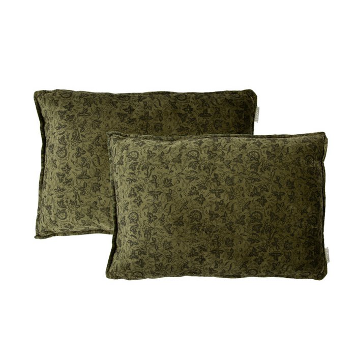 Fluwelen kussen Sonia mos 60x40 MrsBLOOM