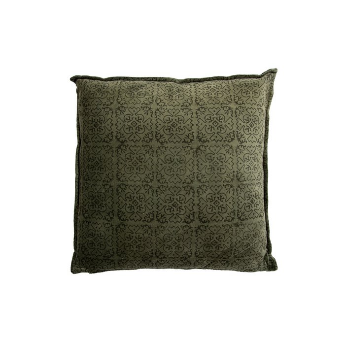 Fluwelen kussen Violetta donker bos 45x45 MrsBLOOM