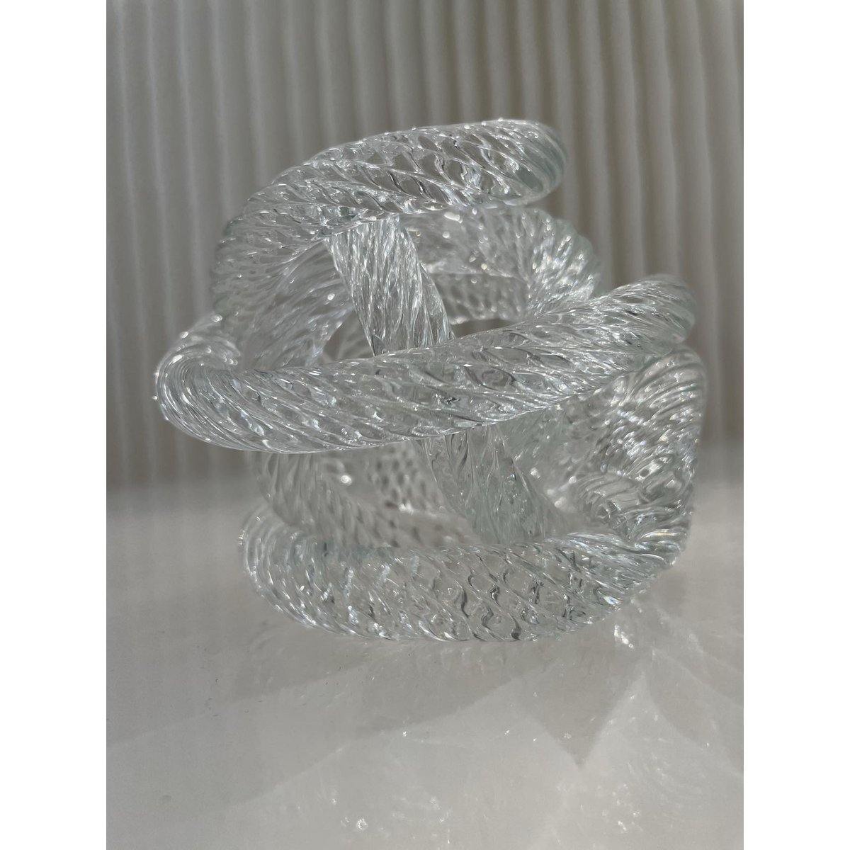 geknoopt glassculptuur - klein -  diameter 10cm QMF Trading