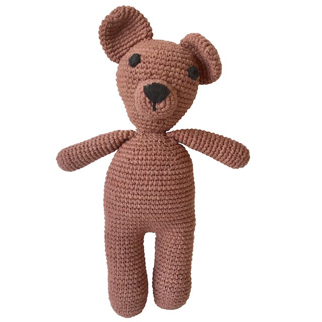 handgehaakte knuffel bella - biologisch katoen - luna-leena Luna-Leena for kids & home - handmade in Nepal