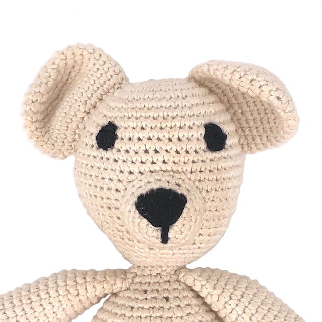 handgehaakte knuffel bella - biologisch katoen - luna-leena Luna-Leena for kids & home - handmade in Nepal