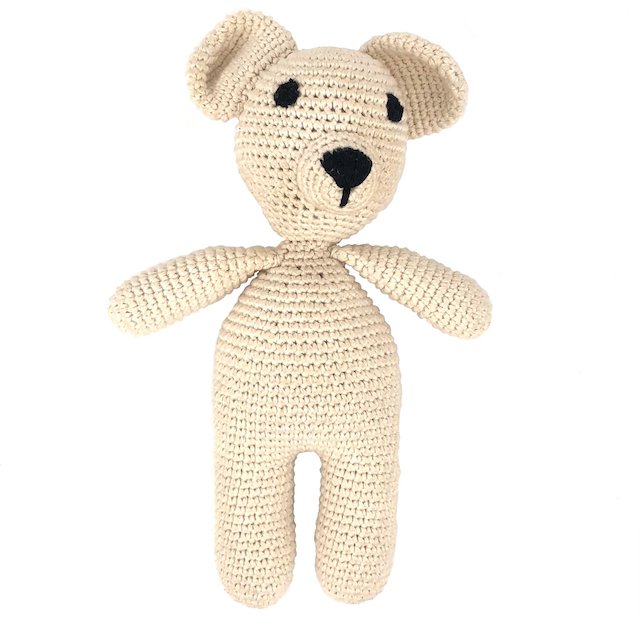 handgehaakte knuffel bella - biologisch katoen - luna-leena Luna-Leena for kids & home - handmade in Nepal