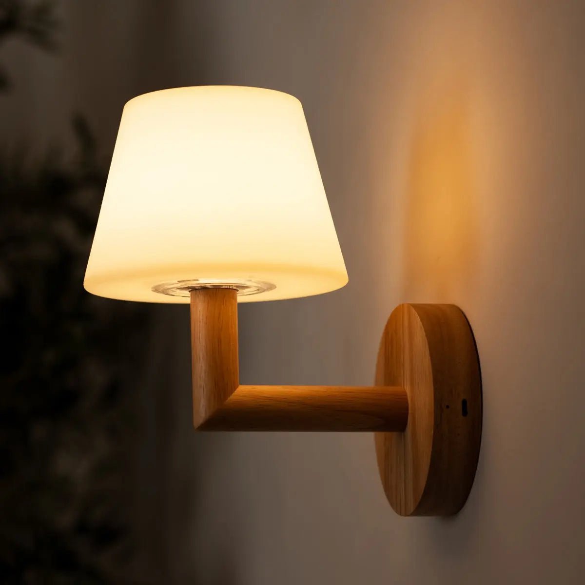 houten oplaadbare wandlamp - draadloze en dimbare verlichting Tavellio - Amsterdam
