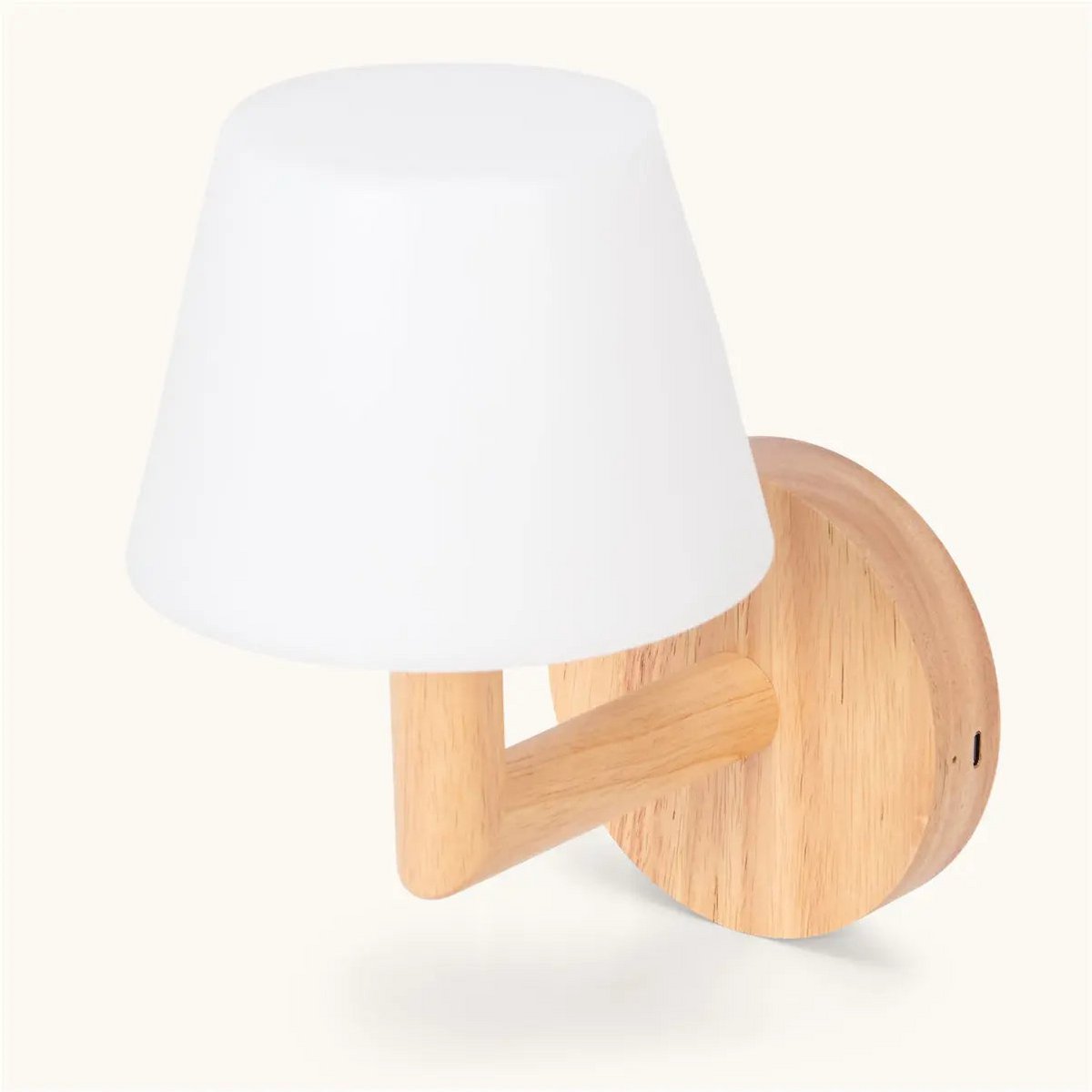 houten oplaadbare wandlamp - draadloze en dimbare verlichting Tavellio - Amsterdam