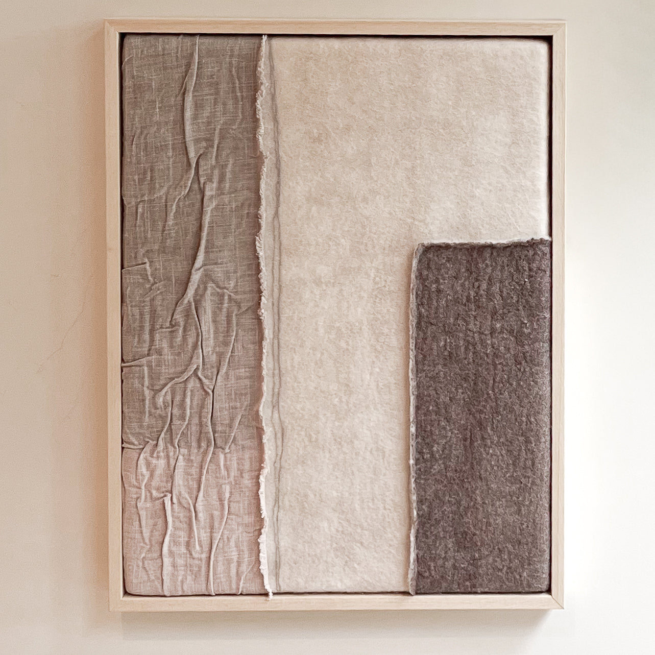 Imperfectus XVIII - vilten wandkunst I Vilt & Vlow | 43 × 33 cm Noii HOME