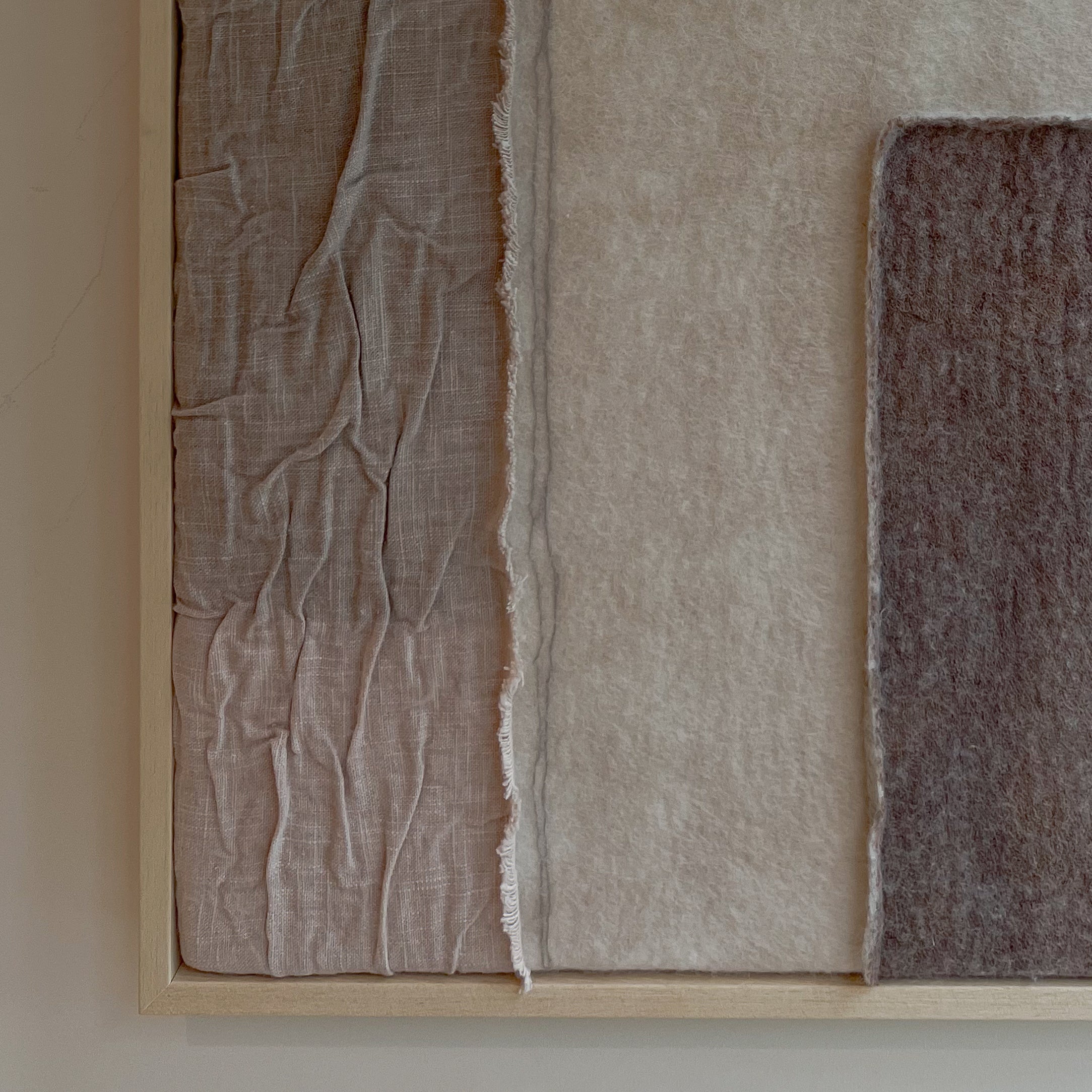 Imperfectus XVIII - vilten wandkunst I Vilt & Vlow | 43 × 33 cm Noii HOME