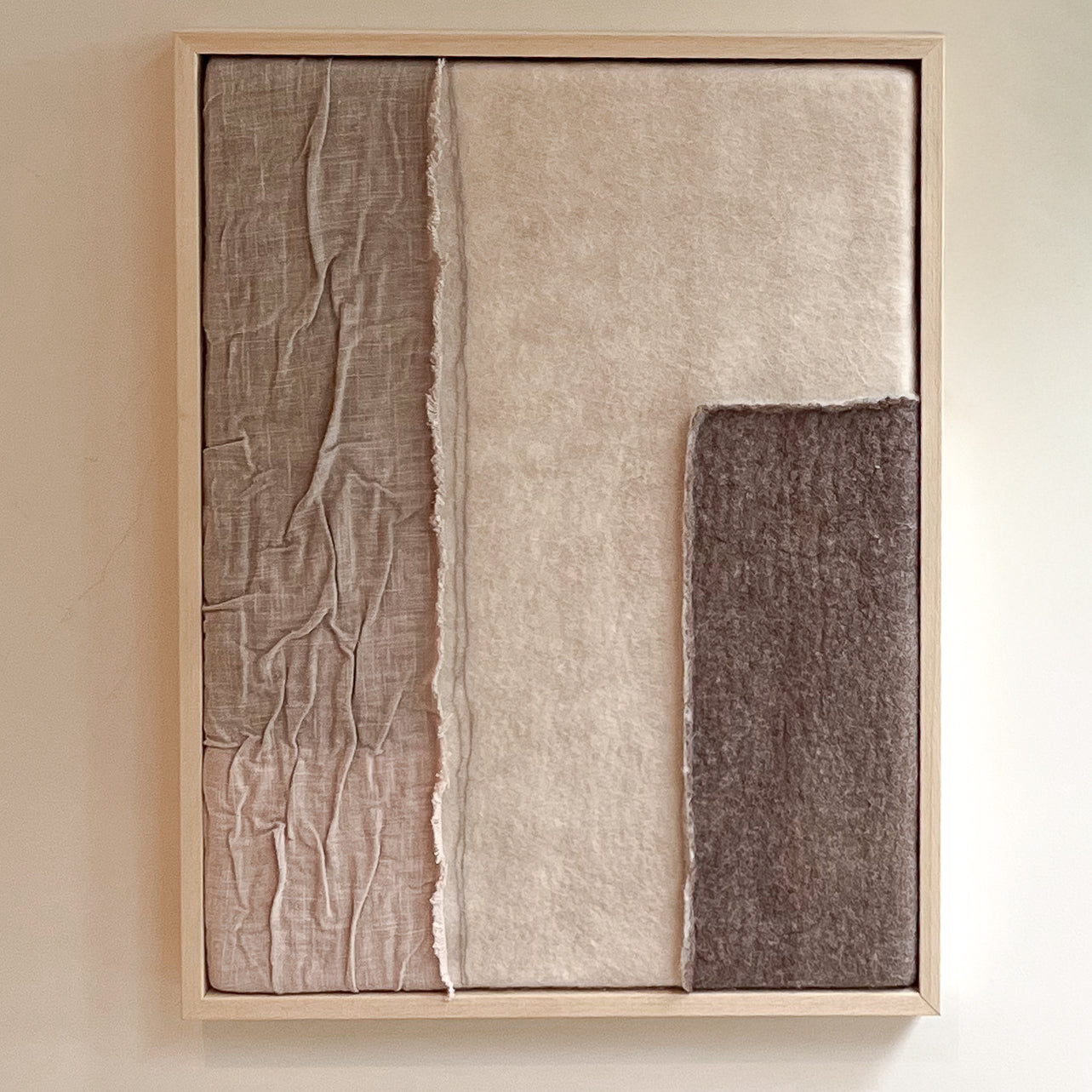 Imperfectus XVIII - vilten wandkunst I Vilt & Vlow | 43 × 33 cm Noii HOME