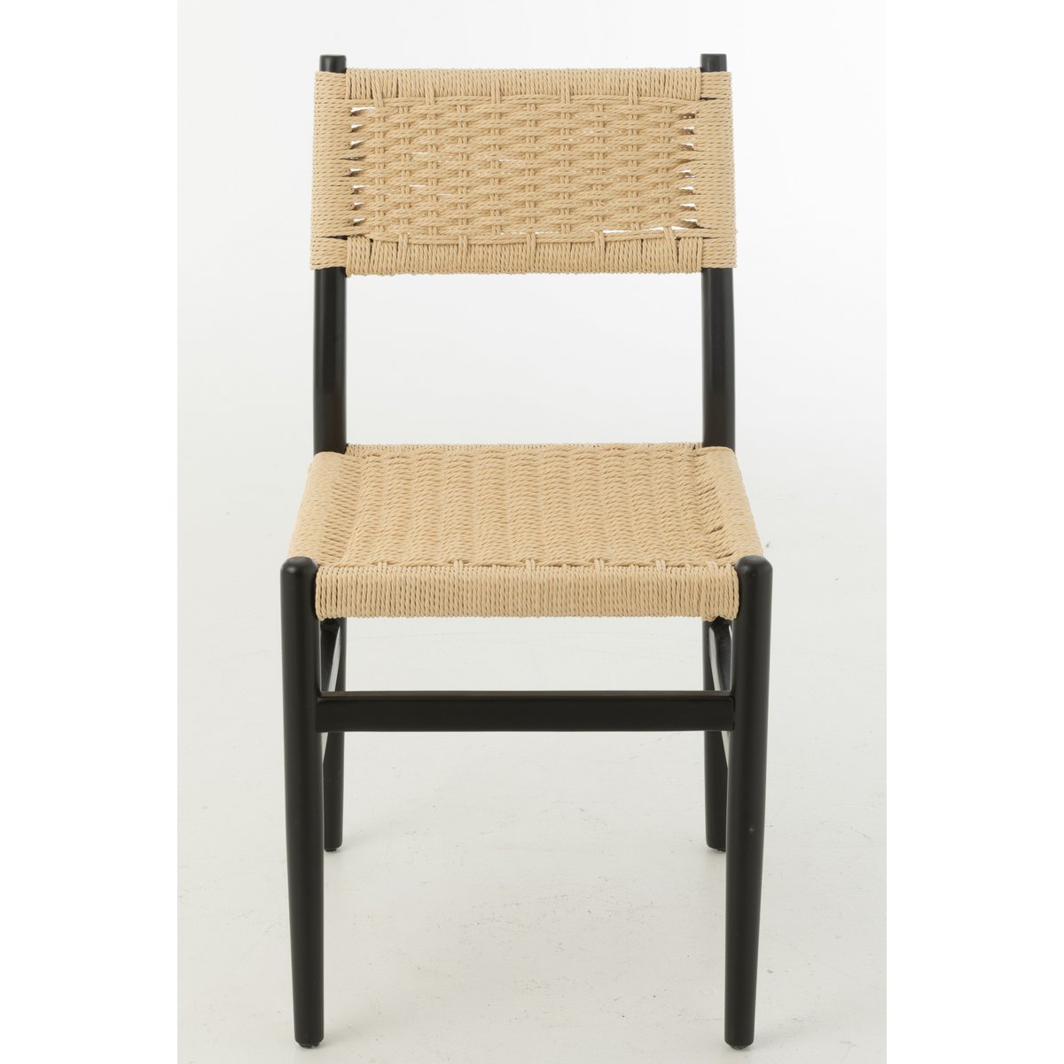 J-Line Chair Lap Beukenhout/Touw Zwart J-Line