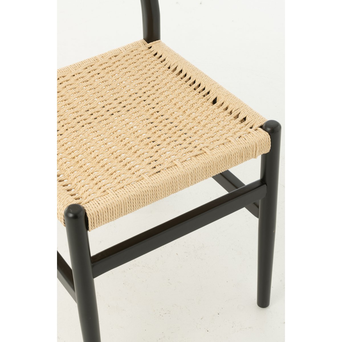 J-Line Chair Lap Beukenhout/Touw Zwart J-Line