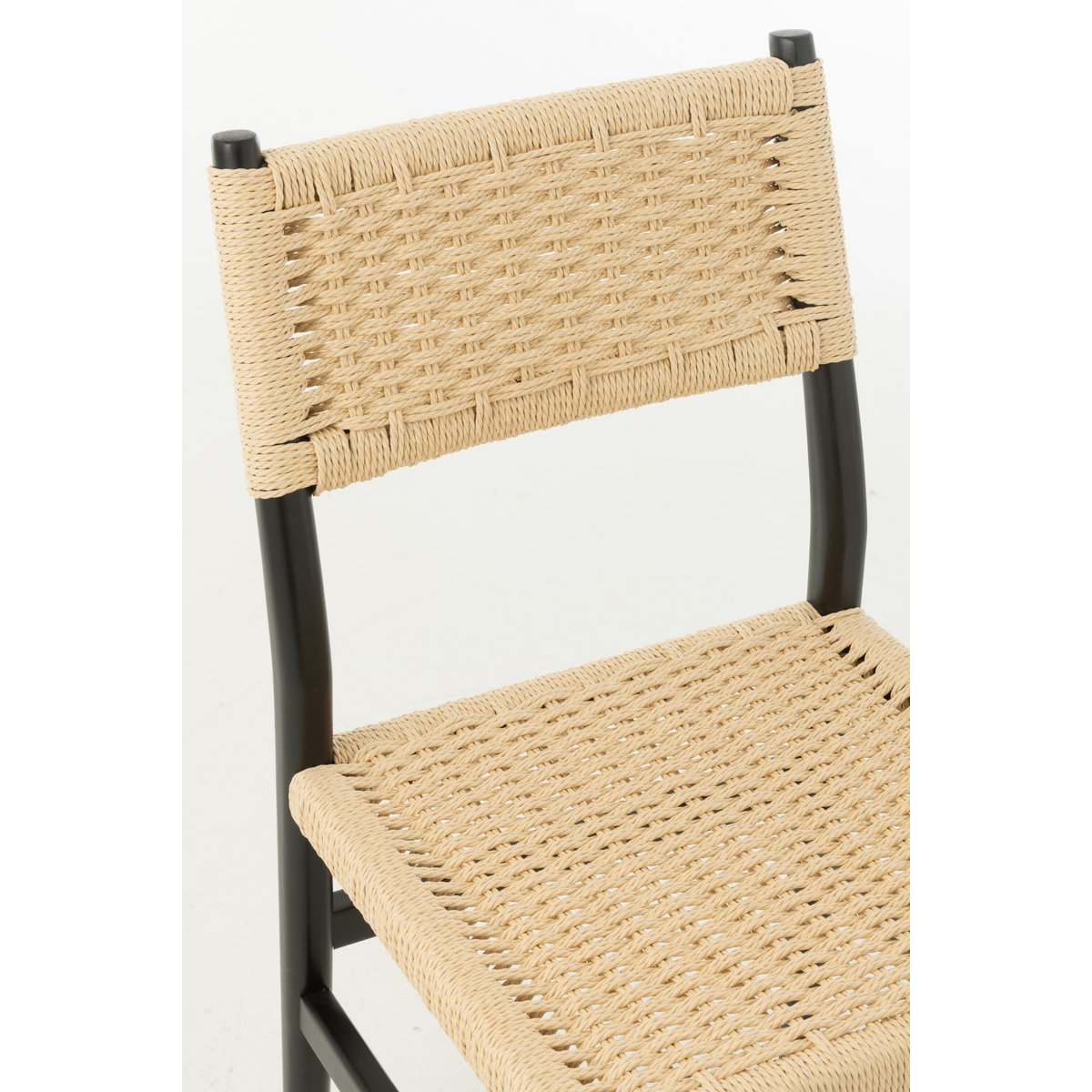 J-Line Chair Lap Beukenhout/Touw Zwart J-Line