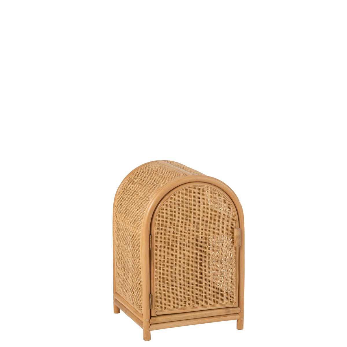 J-Line Ellen Rotan kast - 2 deuren - jute - naturel - S J-Line