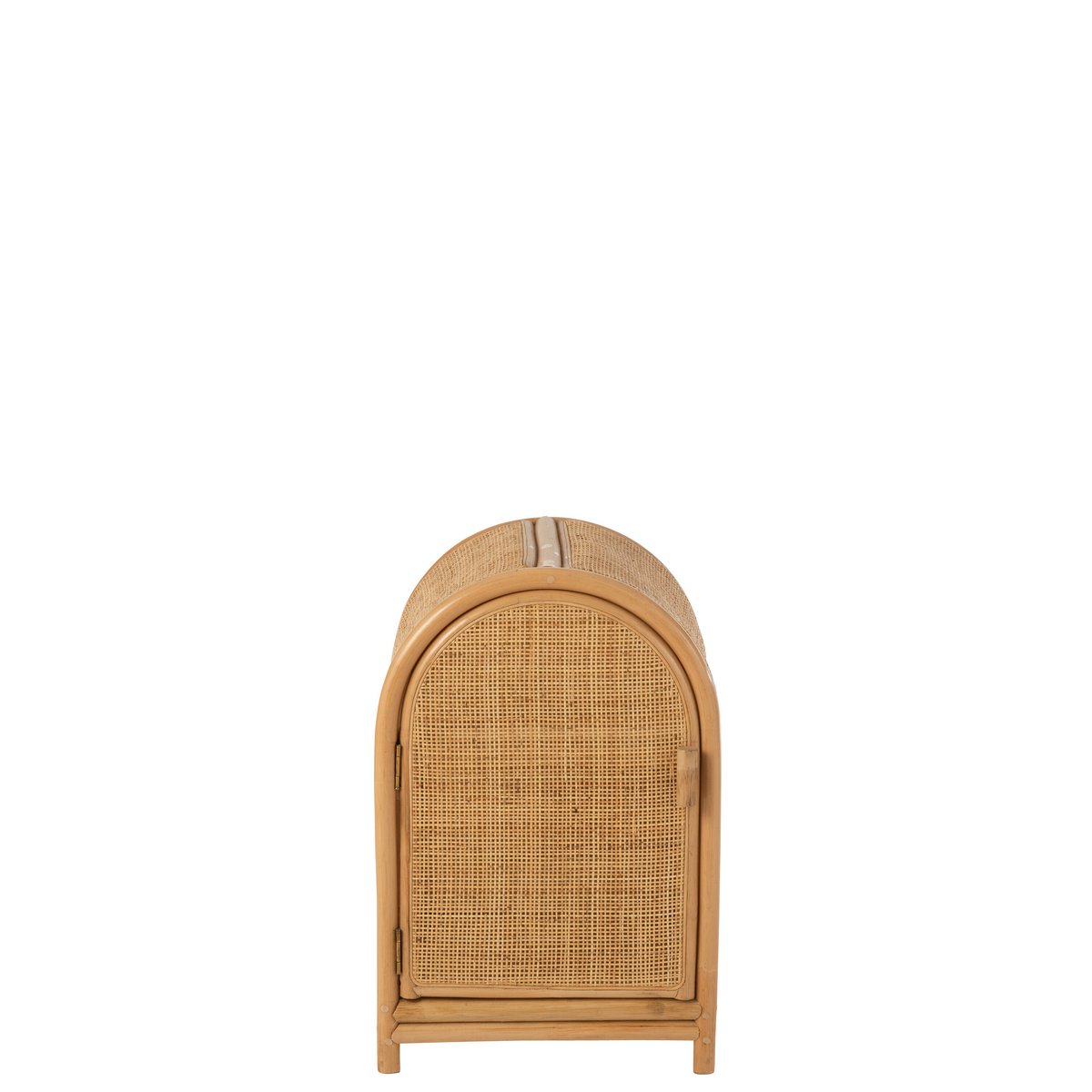 J-Line Ellen Rotan kast - 2 deuren - jute - naturel - S J-Line