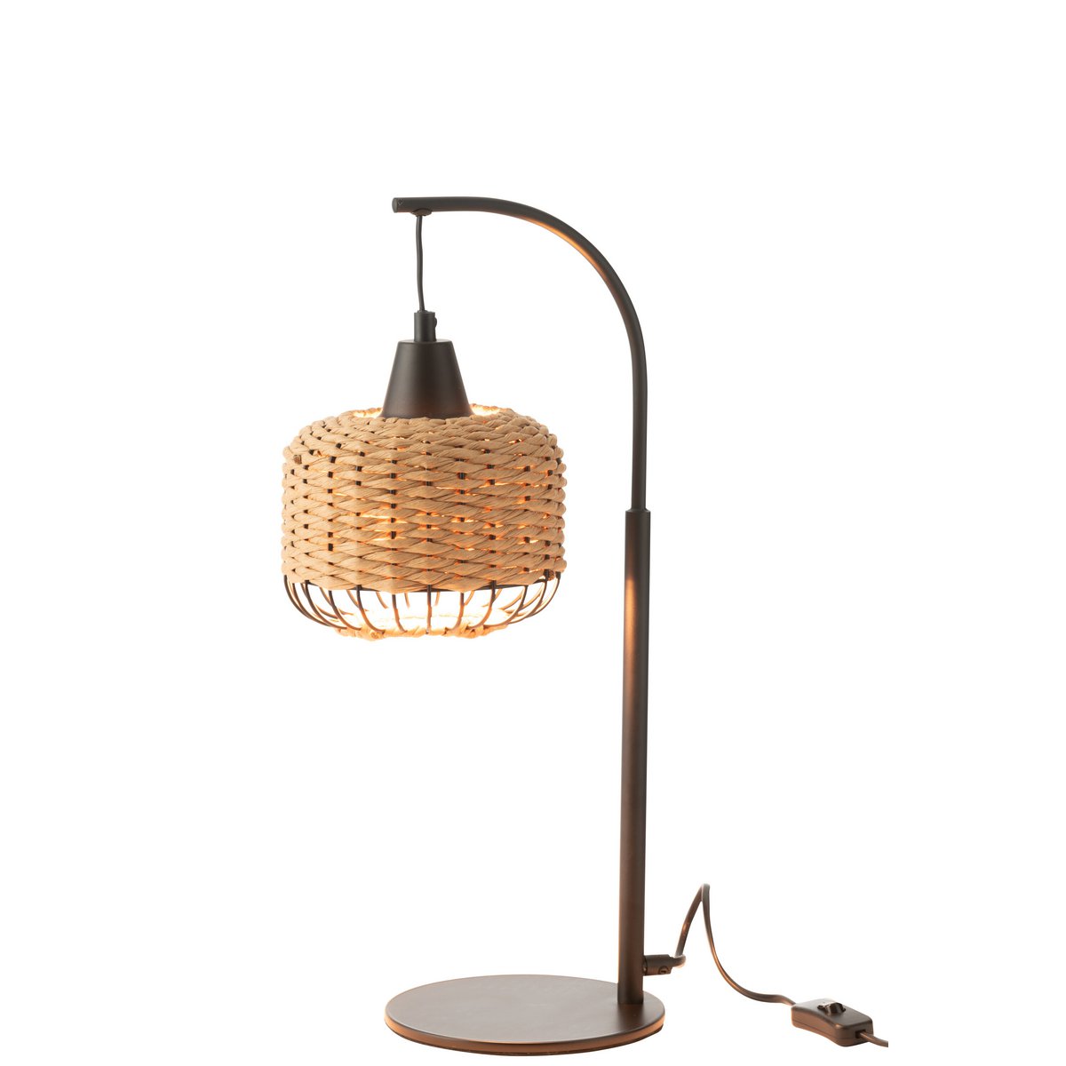 J-Line Lamp Lantaarn Metaal Naturel J-Line